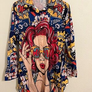 Pop Art Graphic Women's Top